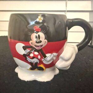 Authentic Disney Parks Minnie Mouse 3D Pants Ceramic Mug - Rare Collectible
